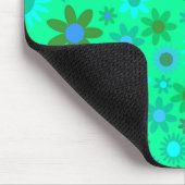 Tapis De Souris Motif Flower Power Vert Clair (Coin)