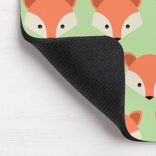 Tapis De Souris Motif Fox mignon sur vert (Coin)