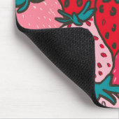 Tapis De Souris Motif Fraise (Coin)