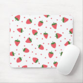 Tapis De Souris Motif fraise (Avec souris)