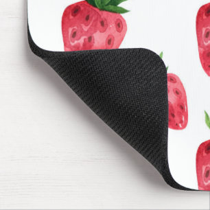 Tapis De Souris Motif Fraises Rouges