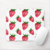 Tapis De Souris Motif Fraises Rouges (Avec souris)