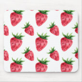 Tapis De Souris Motif Fraises Rouges (Devant)