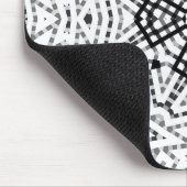 Tapis De Souris Motif géométrique blanc et noir (Coin)