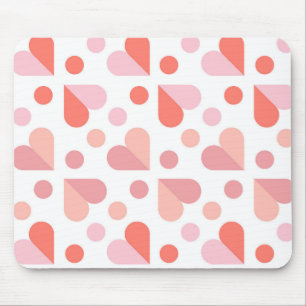 Tapis De Souris Motif géométrique cardiaque Abstrait