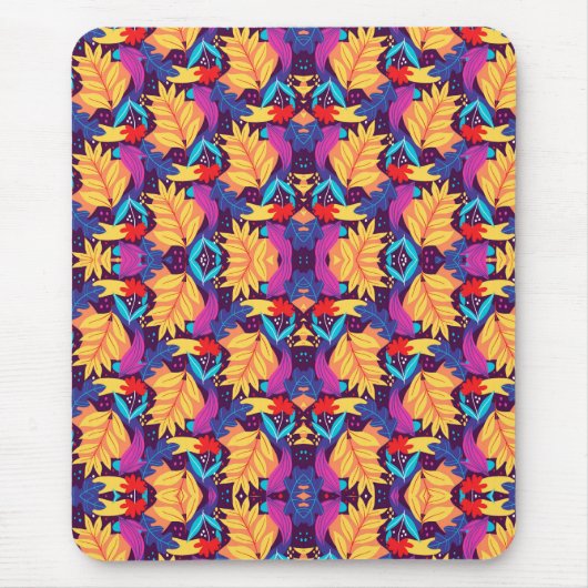 Tapis De Souris Motif géométrique complexe coloré (Devant)