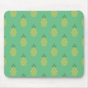 Tapis De Souris Motif Géométrique de l'Ananas sur Vert