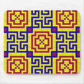 Tapis De Souris Motif géométrique en mosaïque sans joint (Devant)