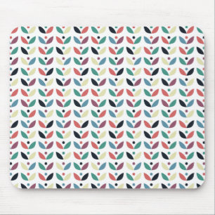 Tapis De Souris Motif géométrique floral d'art populaire