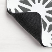 Tapis De Souris Motif géométrique gris charbon (Coin)