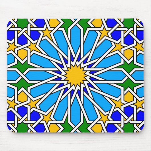 Tapis De Souris motif géométrique islamique Mousepad (Devant)