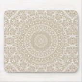 Tapis De Souris Motif géométrique Khaki Mandala (Devant)