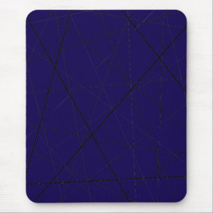 Tapis De Souris Motif géométrique noir et blanc
