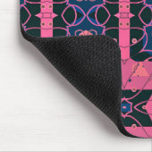 Tapis De Souris Motif géométrique rose tendance (Coin)