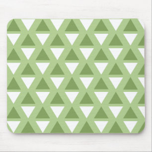 Tapis De Souris Motif géométrique simple vert pastel