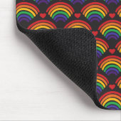Tapis De Souris Motif Heart & Rainbows (Coin)
