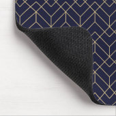 Tapis De Souris Motif Hexagon bleu (Coin)