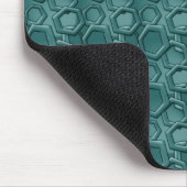 Tapis De Souris Motif Hexagon bleu (Coin)