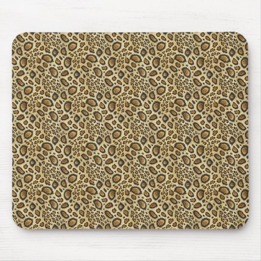 Tapis De Souris Motif imprimé léopard – Conception de peau d'anima (Devant)