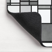 Tapis De Souris Motif inspiré de plusieurs gris blanc (Coin)