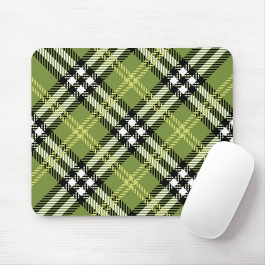 Tapis De Souris Motif irlandais vert de plaid (Avec souris)