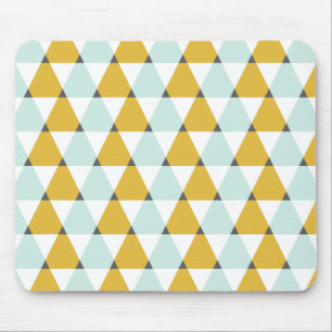 Tapis De Souris Motif jaune en bon état géométrique moderne de