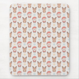 Tapis De Souris Motif joli de Père Noël et de rennes