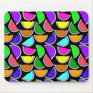 Tapis De Souris Motif joli pastèque coloré