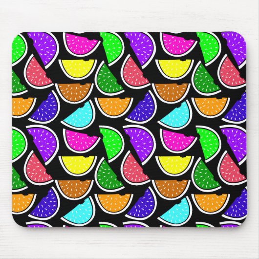 Tapis De Souris Motif joli pastèque coloré (Devant)