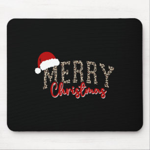 Tapis De Souris Motif Joyeux Noël Xmas Léopard Famille Mignon W
