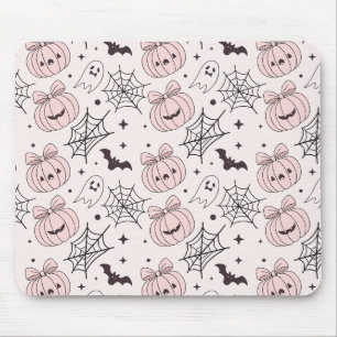 Tapis De Souris Motif Kawaii Rose Épouvantable Halloween