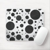 Tapis De Souris Motif Kohl Black Polka (Avec souris)