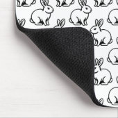Tapis De Souris Motif lapins - Noir et Blanc (Coin)
