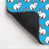Tapis De Souris Motif lapins - noir et blanc avec ciel bleu (Coin)