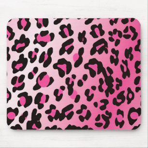 Tapis De Souris Motif Leopard Spots d'Imaginaire rose défraîchi