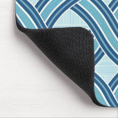 Tapis De Souris Motif Lignes Bleues (Coin)