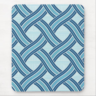 Tapis De Souris Motif Lignes Bleues