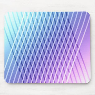 Tapis De Souris Motif Lilac Et Bleu Abstrait À Rayures