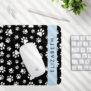Tapis De Souris Motif mâle, Patrouilles de chien, Noir et Blanc, V