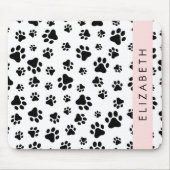 Tapis De Souris Motif mâle, Patrouilles de chien, Noir et Blanc, V (Devant)