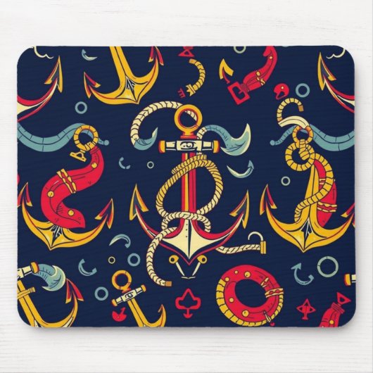 Tapis De Souris Motif Marin (Devant)