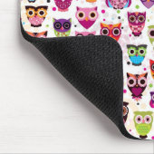 Tapis De Souris Motif mignon d'arrière - plan de hibou pour des (Coin)