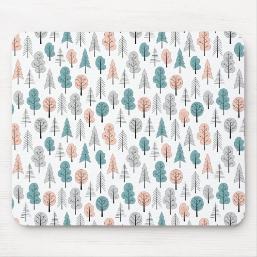 Tapis De Souris Motif mignon de forêt de griffonnage (Devant)