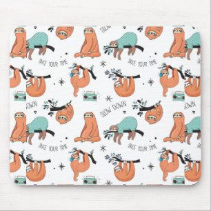 Tapis De Souris Motif mignon de paresse