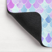 TAPIS DE SOURIS MOTIF MIGNON D'ÉCHELLES DE SIRÈNE DE FILLES, ROSE, (Coin)