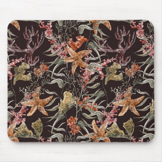 Tapis De Souris Motif minable de vie marine (Devant)