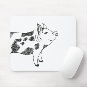 Tapis De Souris Motif minimaliste de Cottagecore vintage représent