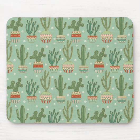 Tapis De Souris Motif mis en pot de cactus d'étape | de Geo de (Devant)