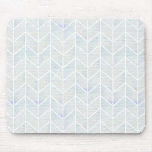 Tapis De Souris Motif moderne de chevron de menthe de pastel (Devant)