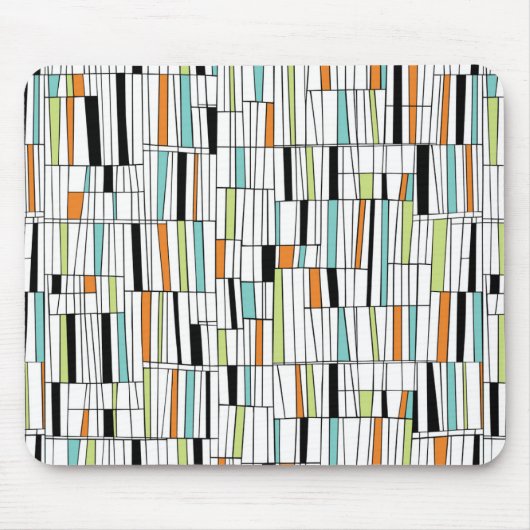 Tapis De Souris Motif moderne du milieu du siècle (Devant)
